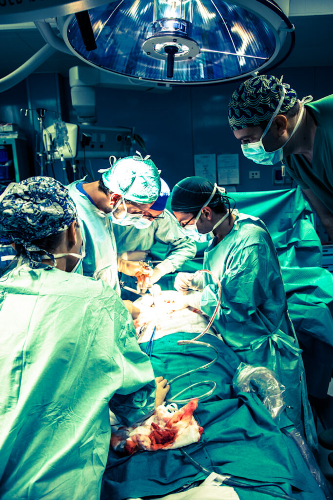 Sala operatoria — fasi dell'intervento